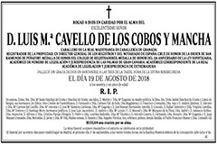 Luis M.ª Cavello de los Cobos y Mancha